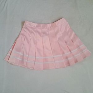Pink Pleated Skirt